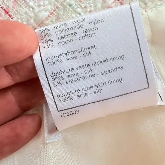 Chanel 04C 2004 Cruise Resort Ivory Fantasy Tweed B2364 Skirt Size 36 FR 4 US - Picture 13 of 16